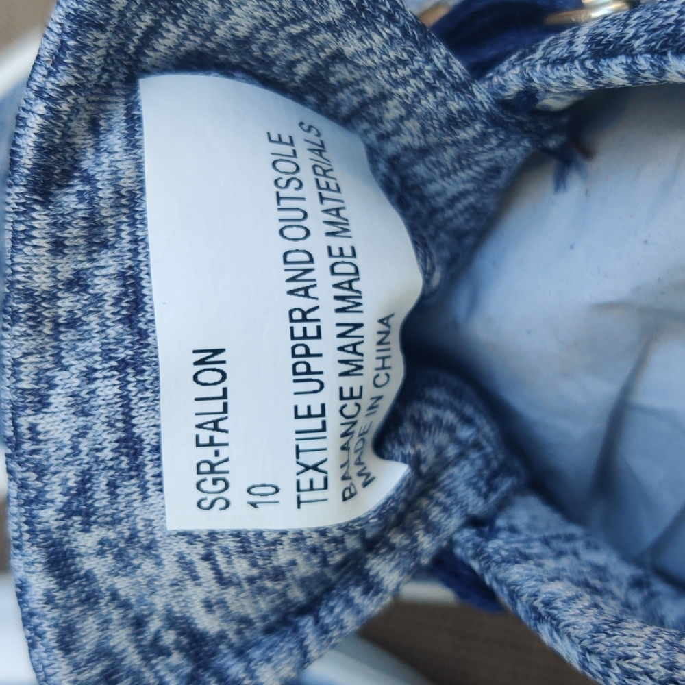 Sugar Shoes Fallon NavyJersey Canvas SneakerColor Blue/white/NavySize 10… - Picture 8 of 8